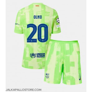 Barcelona Dani Olmo #20 Kolmaspaita Lapsille 2024-25 Lyhythihainen (+ shortsit)